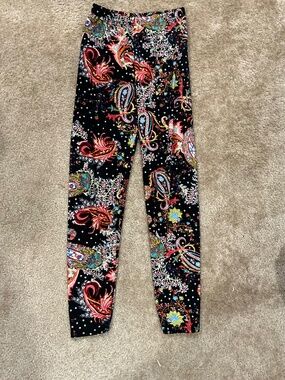 Colorful leggings, S, mainly black